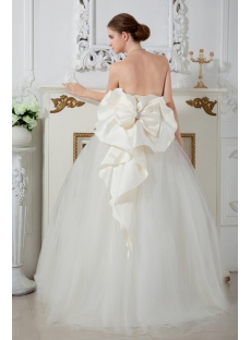 Ivory Ball Gown Dresses for 15 Quinceaneras with Bow IMG_1669