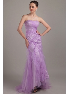 Lilac Romantic Mermaid Prom Dress 2013 with Train IMG_3244