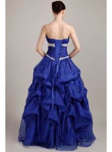 Royal Blue 15 Quince Dress with Floral IMG_3453