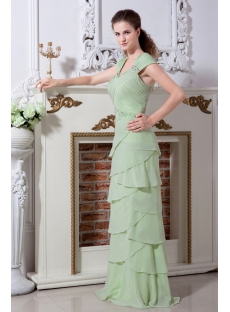 Sage Fashionable Long Mother Of Bride Dress IMG_2185