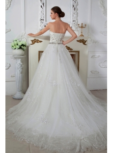 Shine Strapless Princess Ball Gown Wedding Dresses IMG_1634