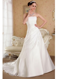 Strapless Bridal Gown 2013 Spring IMG_3525