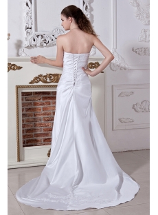 Strapless Simple Affordable Bridal Gown with Corset Back IMG_1932