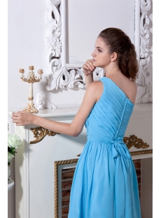 Turquoise One Shoulder Summer Homecoming Dress IMG_1863