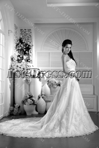 Cheap Western Strapless Bridal Gown 2012 IMG_997