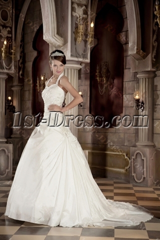 Halter Beautiful Wedding Gowns Ball Gown Style GG1002