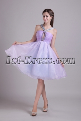 Short Lavender Cute Quinceanera Dress 0863