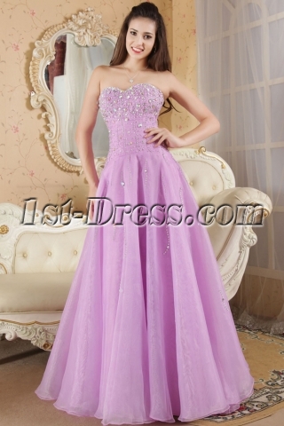 Sweet Lilac Purple Long Sweet 16 Dresses IMG_5308