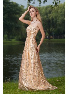 2013 Gold Sequins Prom Dresses IMG_8019