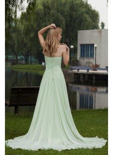 2013 Simple Sage Long Evening Dresses on Sale IMG_7662