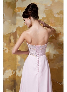 Affordable Long Pink Prom Dress 2012 with Train GG1040