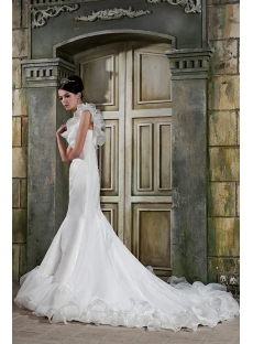 Asymmetrical Neckline Mermaid Bridal Gowns GG1073