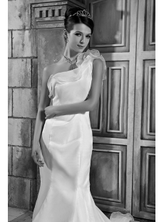 Asymmetrical Neckline Mermaid Bridal Gowns GG1073