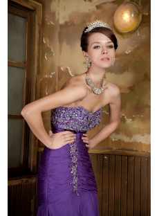 Beautiful Long Purple Prom Dress 2012 GG1017
