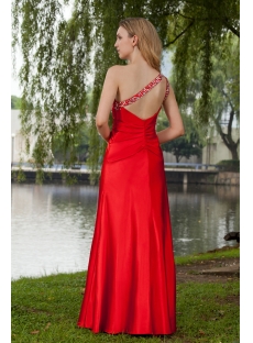 Beautiful Red Sexy Evening Dress with One Shoulder IMG_7927