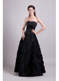 Black Pick up Best Quinceanera Gown 0840