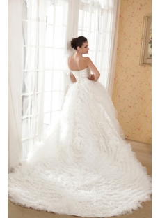 Brilliant One Shoulder Luxurious Wedding Dresses 2013 IMG_5737