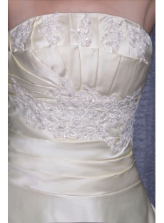 Champagne Brilliant Elegant Bridal Gowns 1052