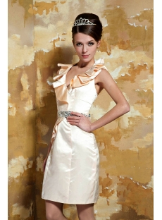 Champagne Short Homecoming Dresses under 100 Dollars GG1064