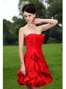 Charming Short Red Quince Dresses IMG_1083