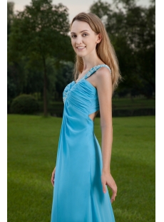 Cheap Aqua Sexy Prom Gown with One Shoulder IMG_8466