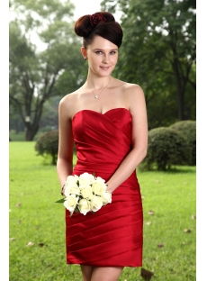 Cheap Burgundy Short Bridesmaid Dress IMG_1040