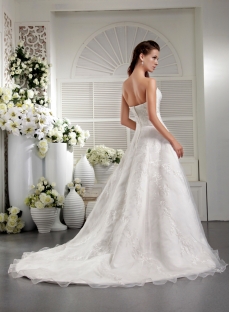 Cheap Long Simple Embroidery Wedding Dress IMG_0027