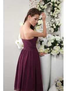 Discount Tea Length Deep Purple Bridesmaid Dresses IMG_0113