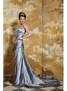 Elegant Sweetheart Long Silver Prom Dresses 2012 GG1058