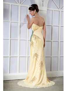 Exclusive Yellow Long Prom Dress 2013 Sale GG1026