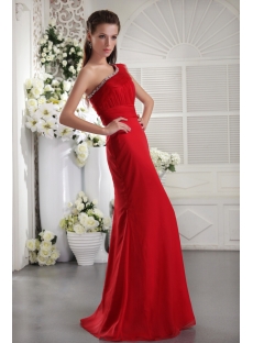 Glamorous Red One Shoulder Long Prom Dress 2013 IMG_9976