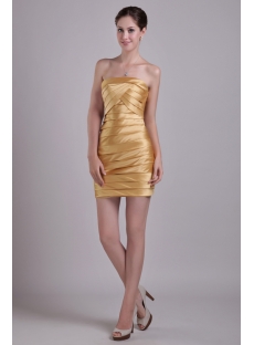 Gold Mini Homecoming Dress under $100