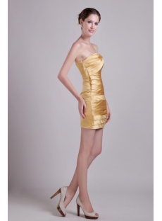 Gold Mini Homecoming Dress under $100