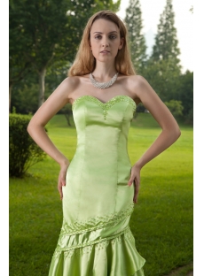 Green Cute High-low Celebrity Prom Dress IMG_8290