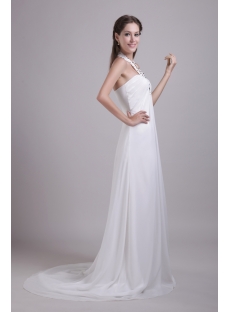 Halter Strapless Pregnant Wedding Dresses Cheap 0802