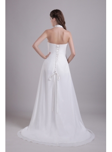 Halter Strapless Pregnant Wedding Dresses Cheap 0802