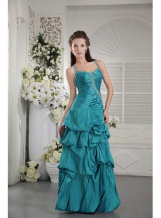 Halter Teal Blue Quinceanera Dress with Cheap IMG_9795