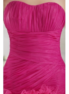 Haute Hot Pink Long Sweet 16 Dress IMG_9925
