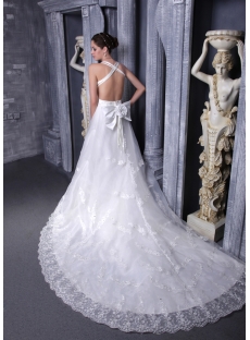 Lace Backless Wedding Dresses for Summer 1132
