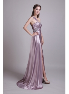 Light Lilac 2012 Evening Gown with High Slit IMG_0621