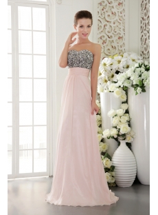 Light Pink with Black Exclusive Pretty Prom Dresses for Sale IMG9524
