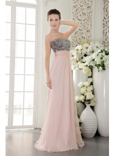 Light Pink with Black Exclusive Pretty Prom Dresses for Sale IMG9524