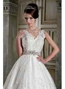 Modest Lace Ball Gown Bridal Gown GG1080