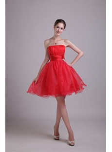 New Arrival Red Puffy Sweet 15 Dresses 1002