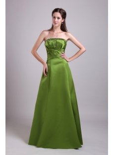 Olive Green Long Formal Evening Dress with Jacket IMG_0696