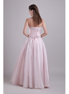 Pearl Pink Quinceanera Gown with Corset 0832