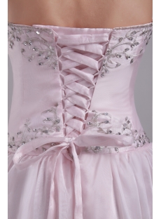 Pearl Pink Quinceanera Gown with Corset 0832