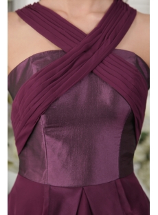 Petal Short Dark Purple Graduation Dress IMG_0121