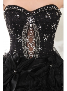 Pretty Black Short Sweet 16 Gown IMG_0091