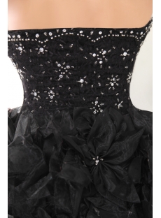 Pretty Black Short Sweet 16 Gown IMG_0091